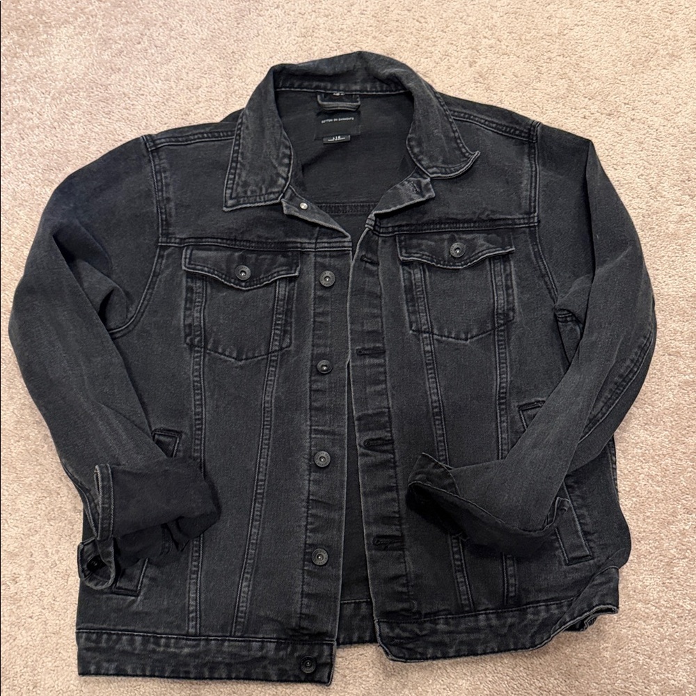 Cotton On Men's Black Denim Jacket
